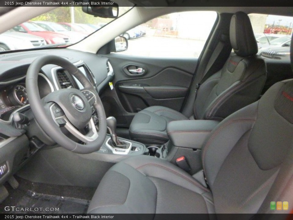 Trailhawk Black Interior Front Seat for the 2015 Jeep Cherokee Trailhawk 4x4 #98648636