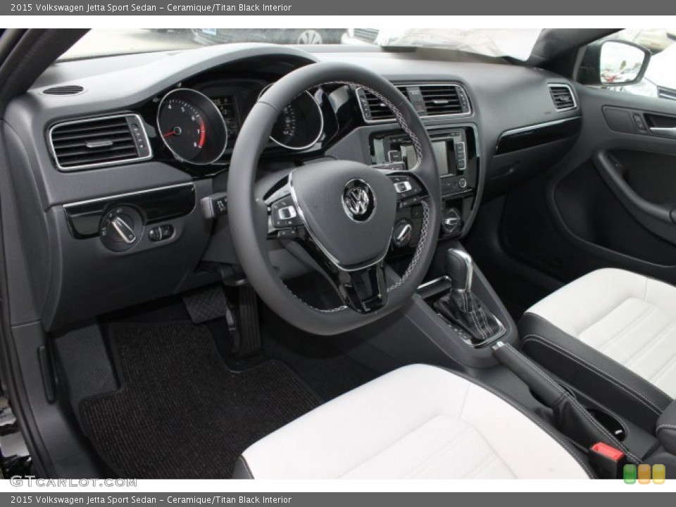 Ceramique/Titan Black Interior Prime Interior for the 2015 Volkswagen Jetta Sport Sedan #98648909