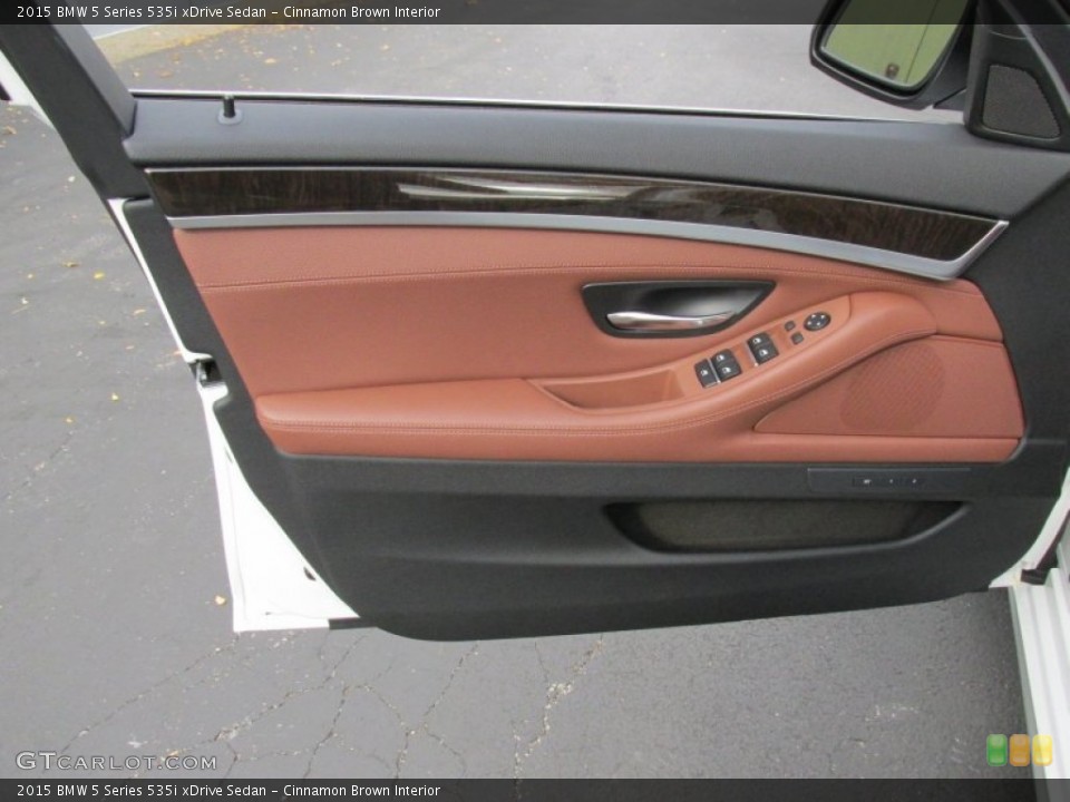 Cinnamon Brown Interior Door Panel for the 2015 BMW 5 Series 535i xDrive Sedan #98649170