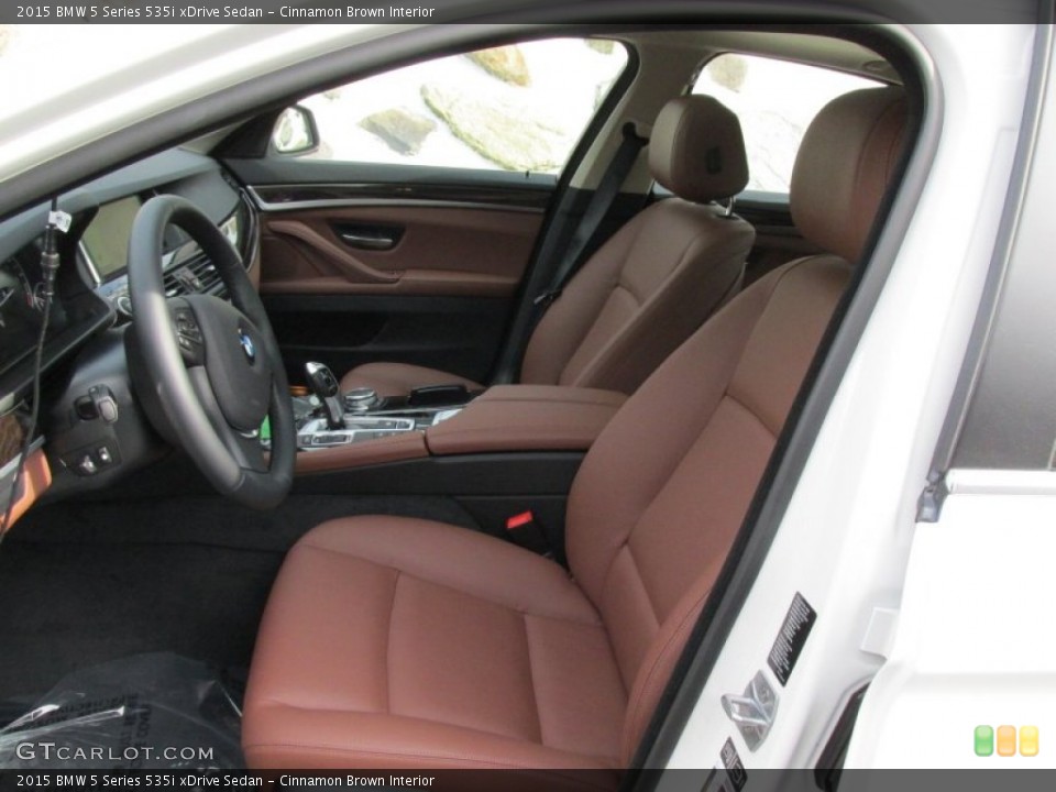 Cinnamon Brown Interior Front Seat for the 2015 BMW 5 Series 535i xDrive Sedan #98649215