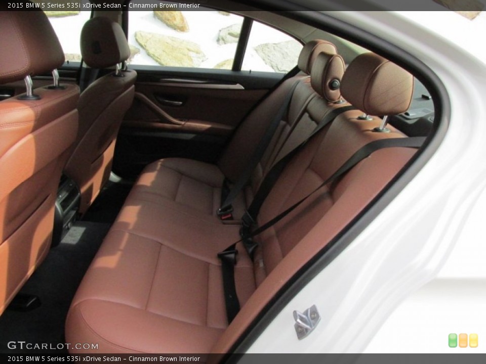 Cinnamon Brown Interior Rear Seat for the 2015 BMW 5 Series 535i xDrive Sedan #98649242