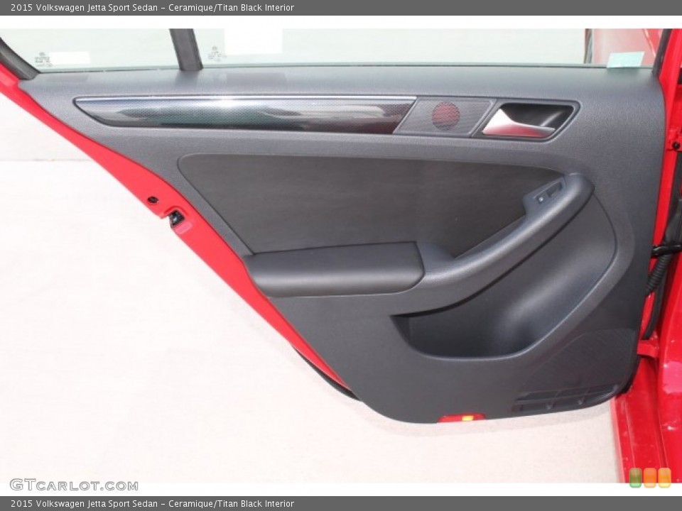 Ceramique/Titan Black Interior Door Panel for the 2015 Volkswagen Jetta Sport Sedan #98649854