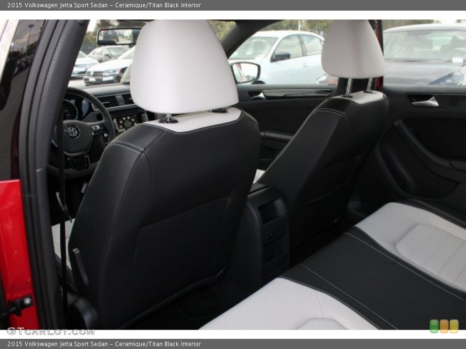 Ceramique/Titan Black Interior Rear Seat for the 2015 Volkswagen Jetta Sport Sedan #98649869