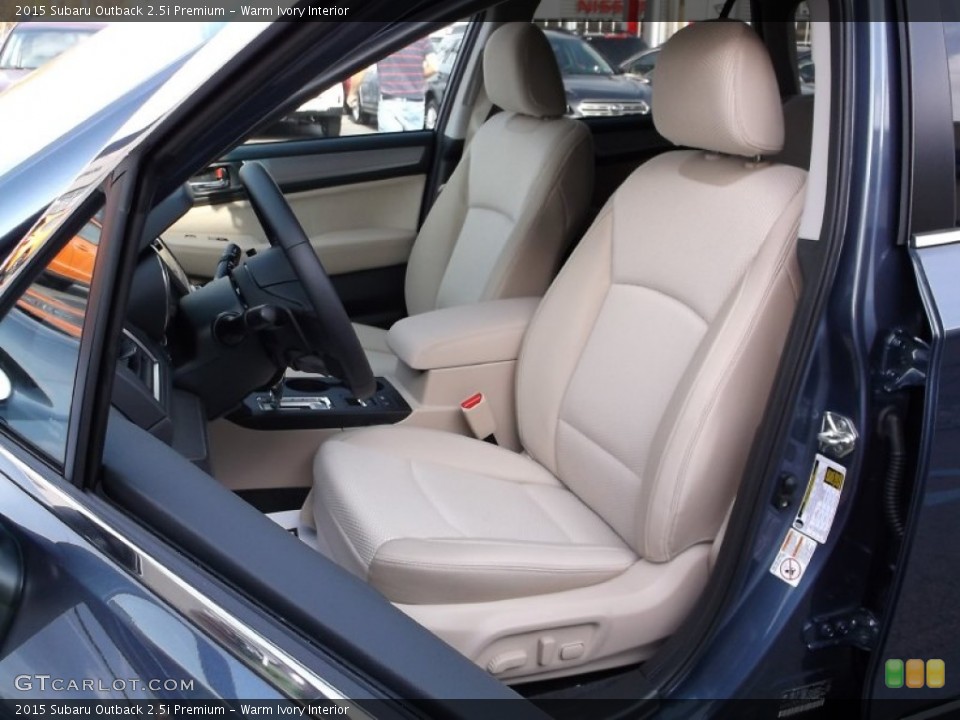 Warm Ivory Interior Front Seat for the 2015 Subaru Outback 2.5i Premium #98651594