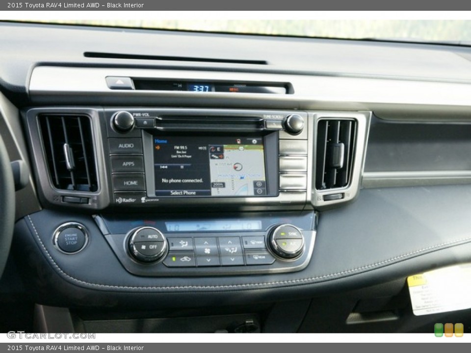 Black Interior Controls for the 2015 Toyota RAV4 Limited AWD #98652189