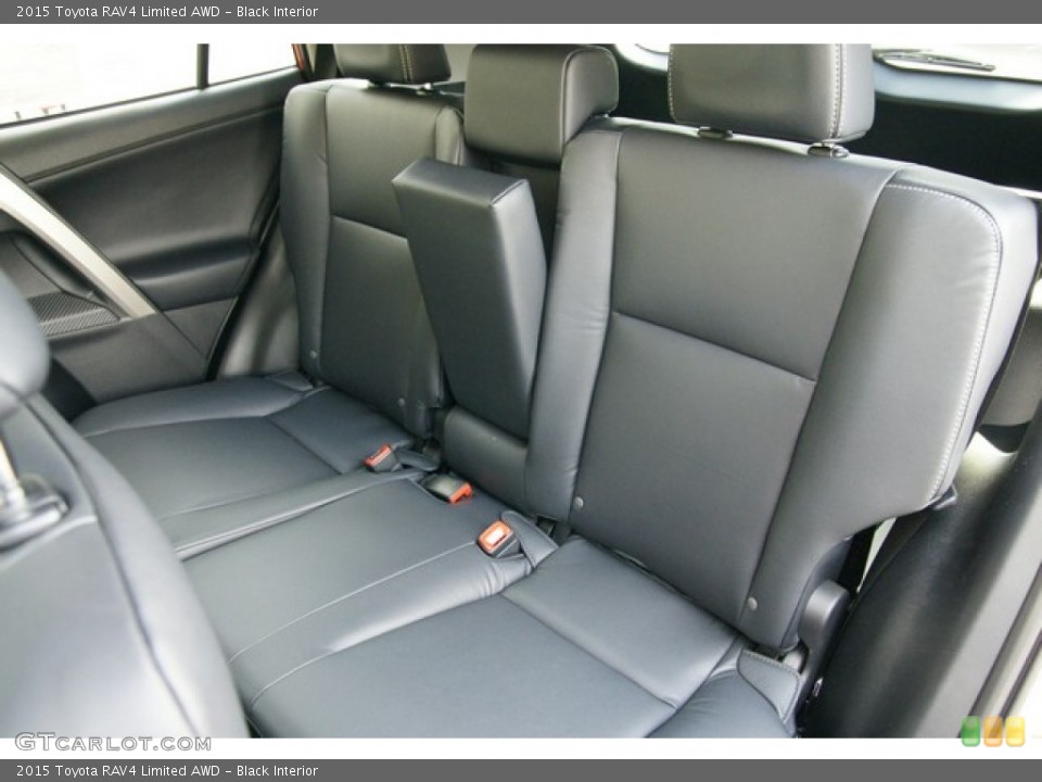 Black Interior Rear Seat for the 2015 Toyota RAV4 Limited AWD #98652211