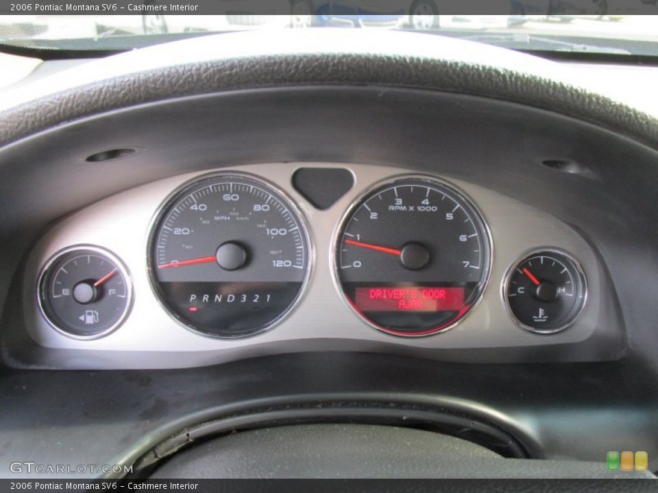 Cashmere Interior Gauges for the 2006 Pontiac Montana SV6 #98652746