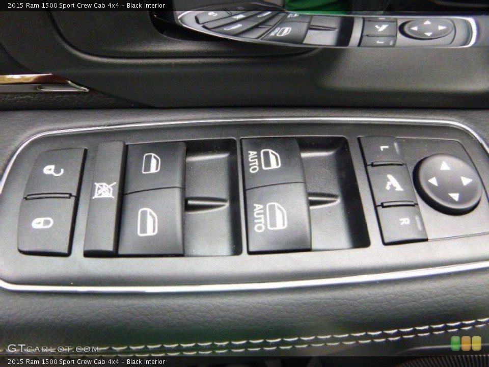 Black Interior Controls for the 2015 Ram 1500 Sport Crew Cab 4x4 #98654951