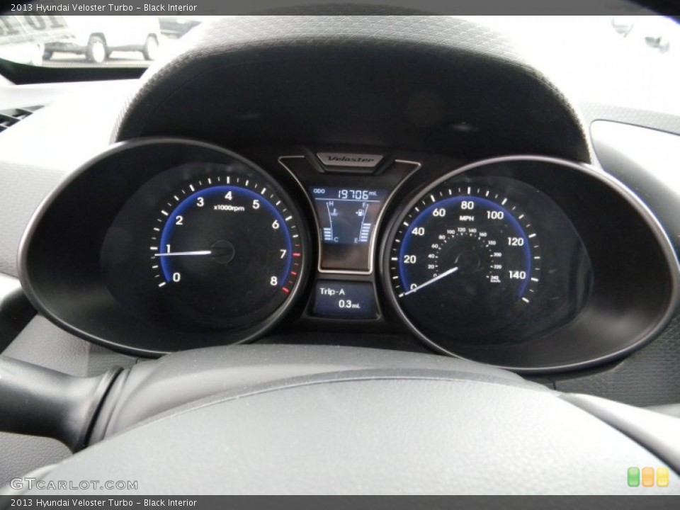 Black Interior Gauges for the 2013 Hyundai Veloster Turbo #98665490