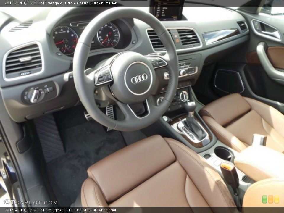Chestnut Brown Interior Photo for the 2015 Audi Q3 2.0 TFSI Prestige quattro #98671601