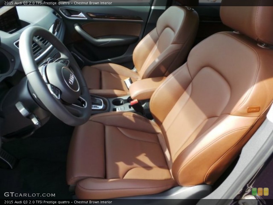 Chestnut Brown Interior Front Seat for the 2015 Audi Q3 2.0 TFSI Prestige quattro #98671622