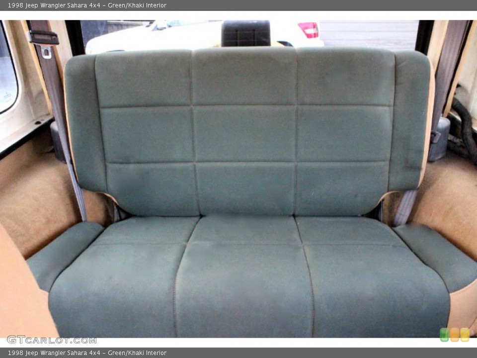 Green/Khaki Interior Rear Seat for the 1998 Jeep Wrangler Sahara 4x4 #98671733