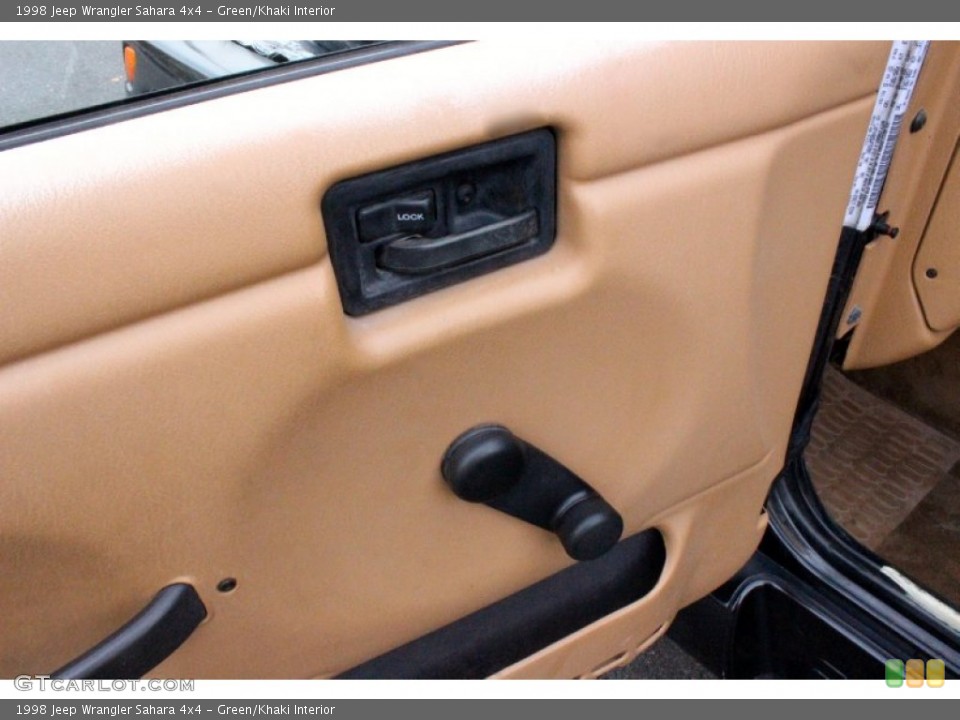 Green/Khaki Interior Controls for the 1998 Jeep Wrangler Sahara 4x4 #98671799