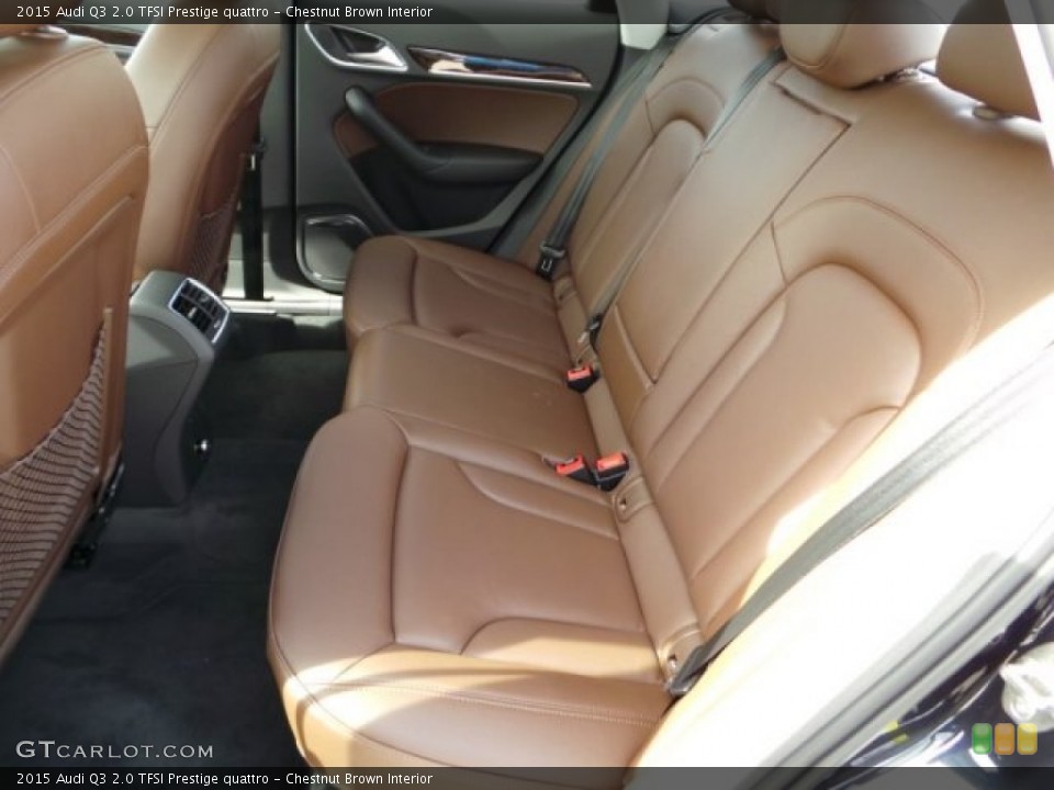 Chestnut Brown Interior Rear Seat for the 2015 Audi Q3 2.0 TFSI Prestige quattro #98671976