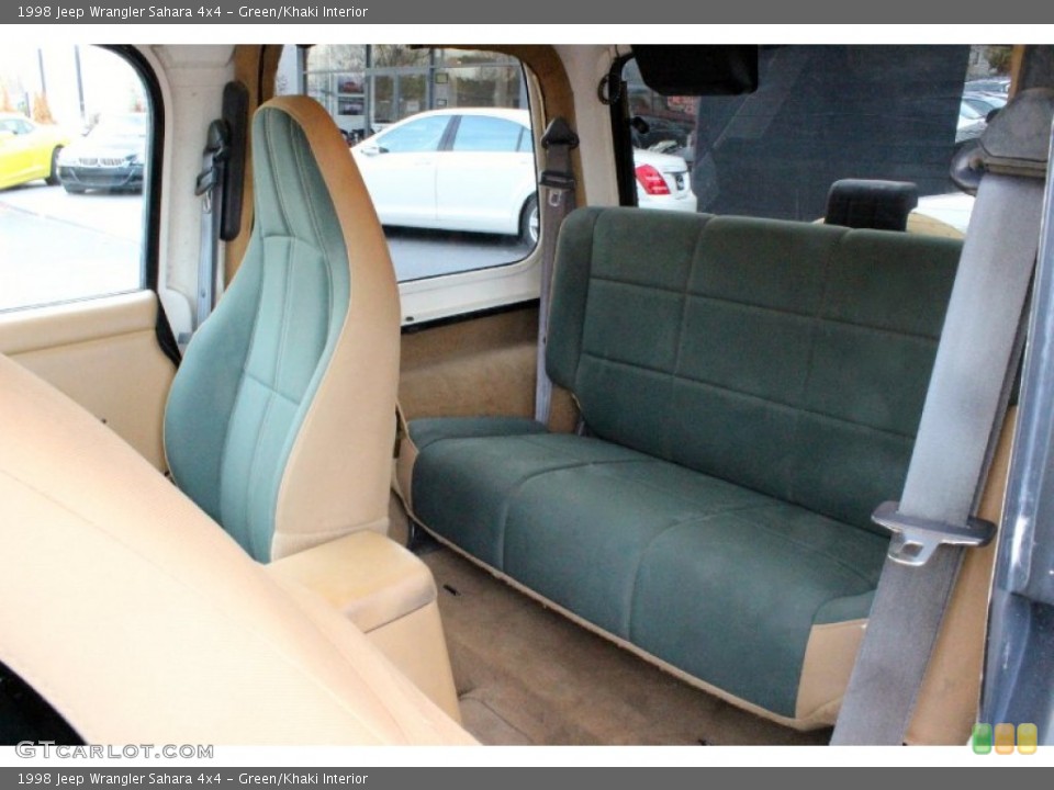 Green/Khaki Interior Rear Seat for the 1998 Jeep Wrangler Sahara 4x4 #98672053