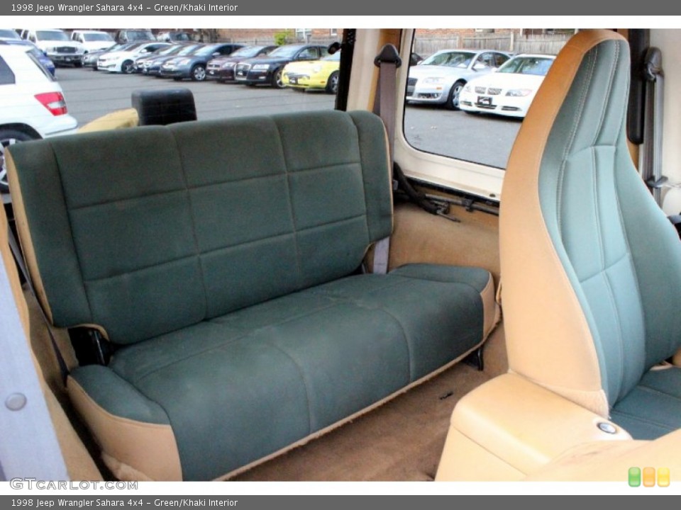 Green/Khaki Interior Rear Seat for the 1998 Jeep Wrangler Sahara 4x4 #98672078