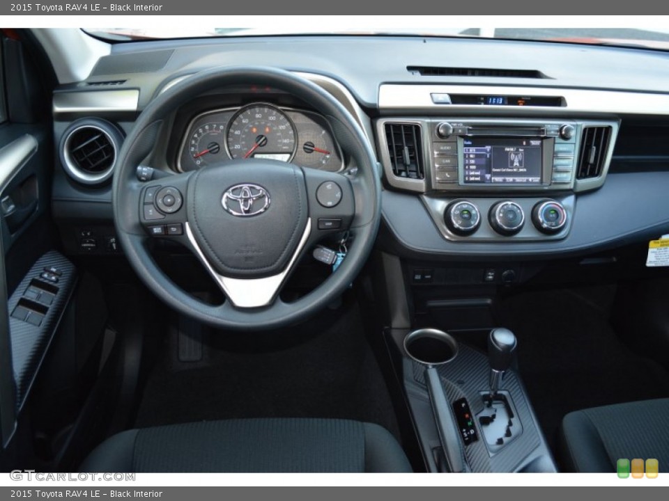 Black Interior Dashboard for the 2015 Toyota RAV4 LE #98674202