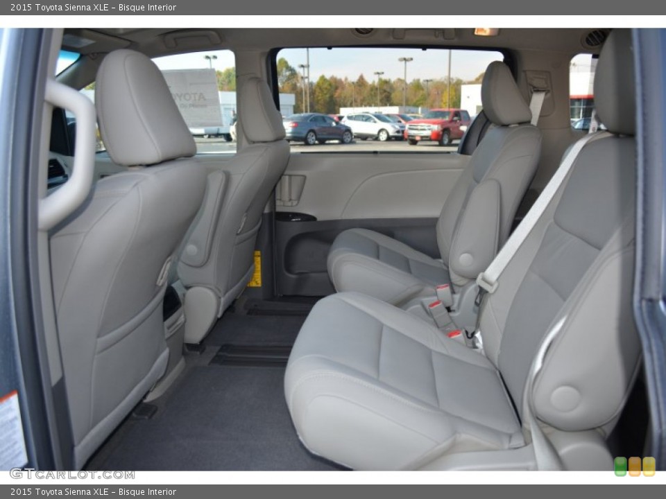 Bisque Interior Rear Seat For The 2015 Toyota Sienna Xle