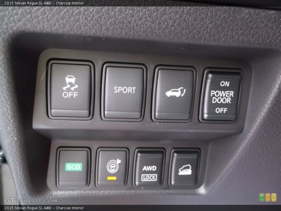 Charcoal Interior Controls for the 2015 Nissan Rogue SL AWD #98679113