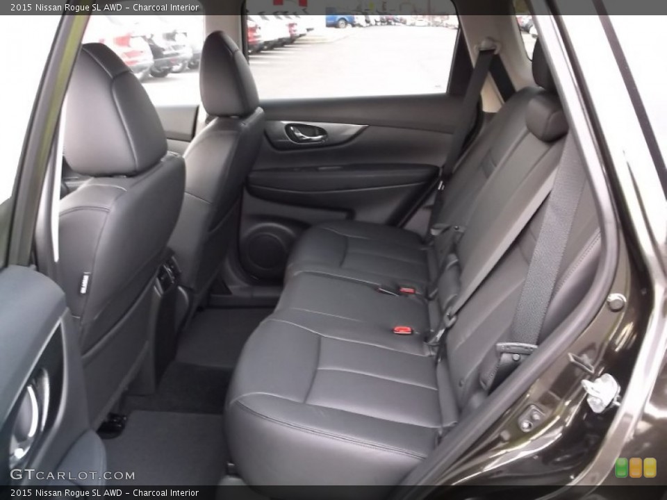 Charcoal Interior Rear Seat for the 2015 Nissan Rogue SL AWD #98679143