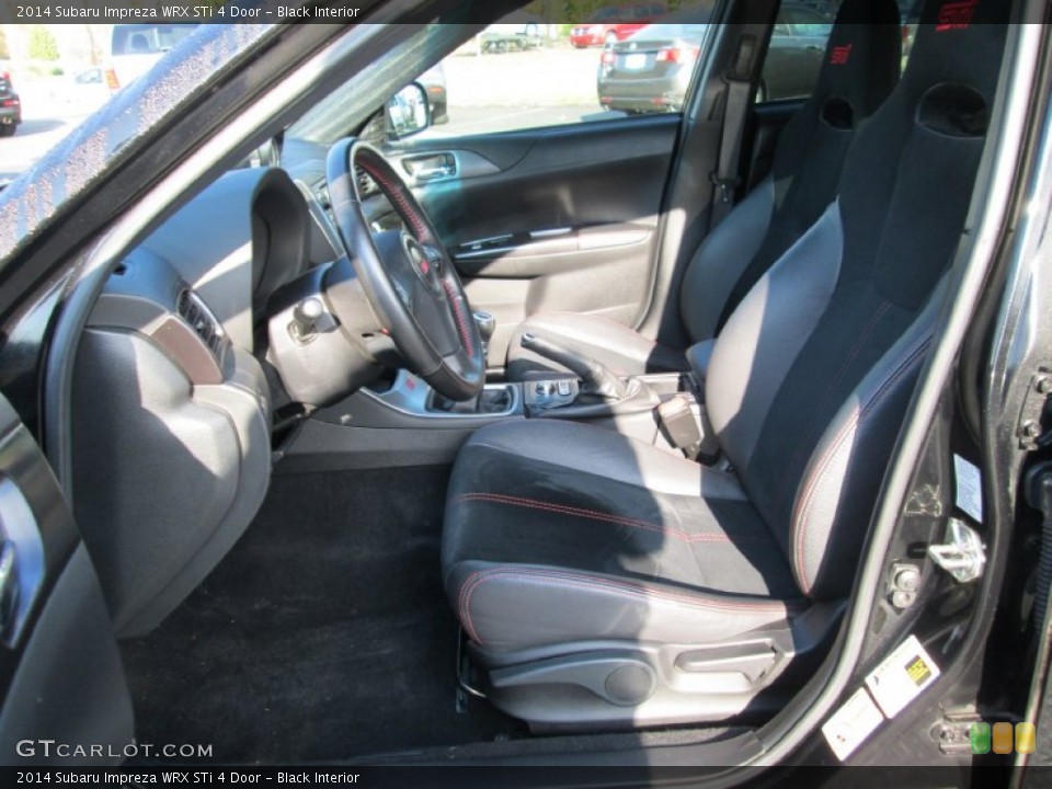 Black Interior Front Seat for the 2014 Subaru Impreza WRX STi 4 Door #98684509