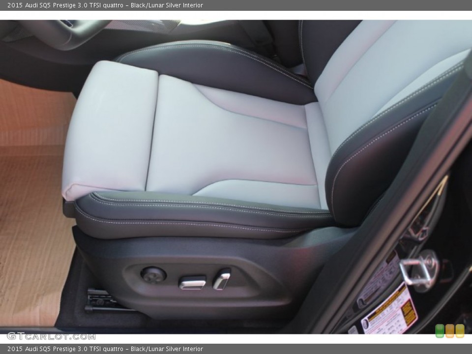 Black/Lunar Silver 2015 Audi SQ5 Interiors