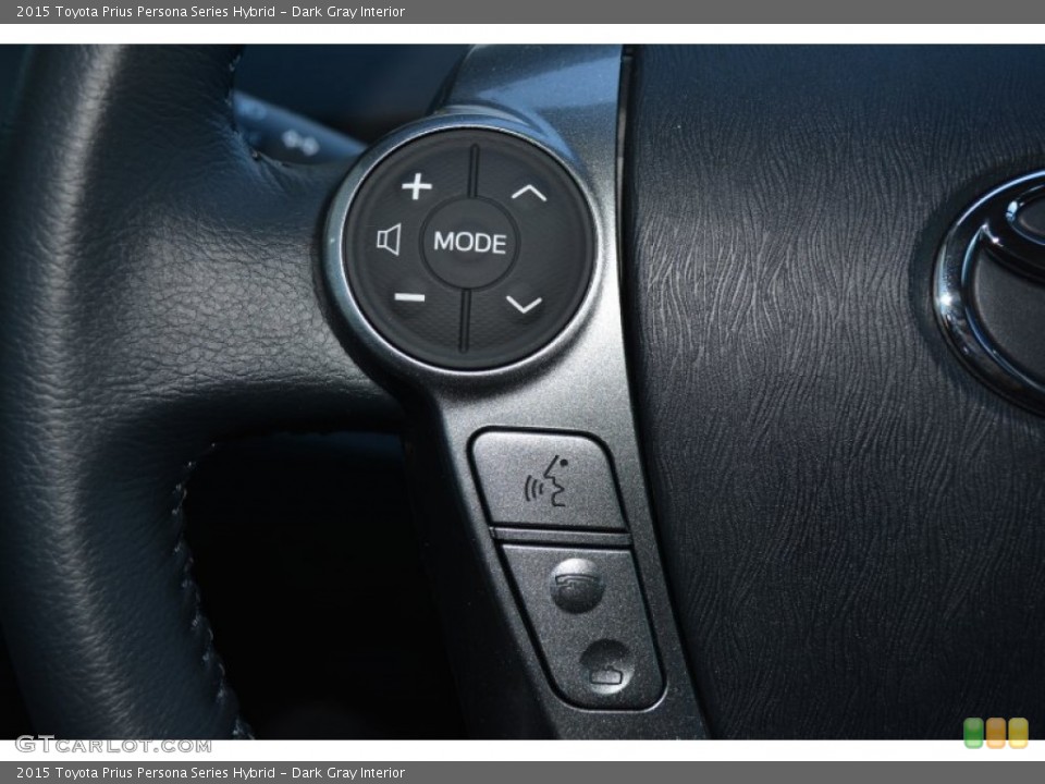 Dark Gray Interior Controls for the 2015 Toyota Prius Persona Series Hybrid #98689837
