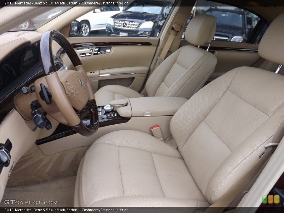 Cashmere/Savanna Interior Photo for the 2013 Mercedes-Benz S 550 4Matic Sedan #98692174