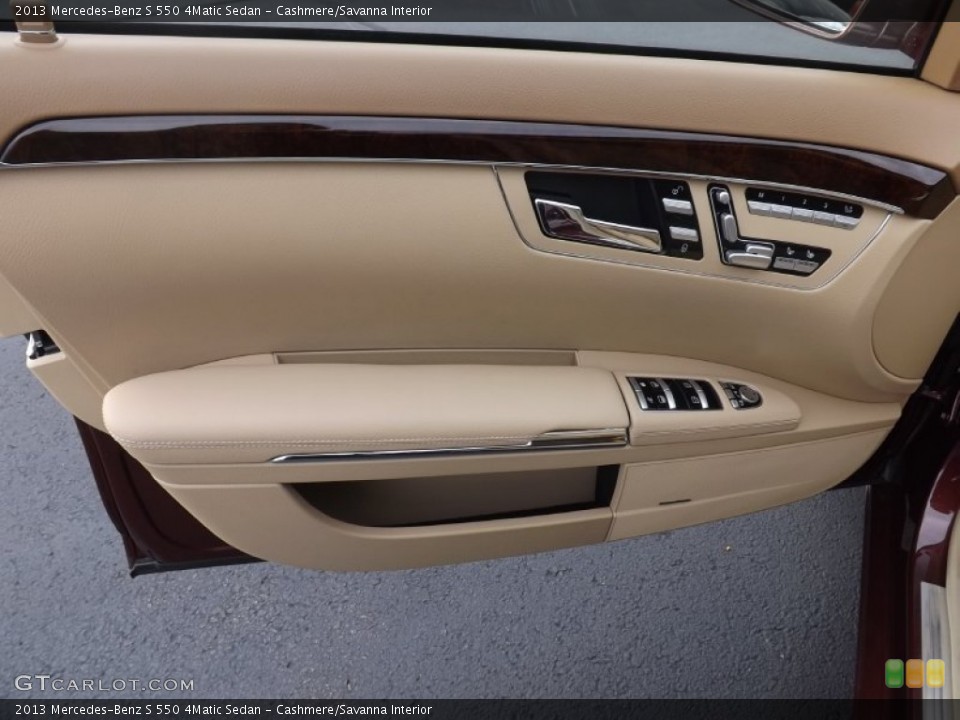 Cashmere/Savanna Interior Door Panel for the 2013 Mercedes-Benz S 550 4Matic Sedan #98692195