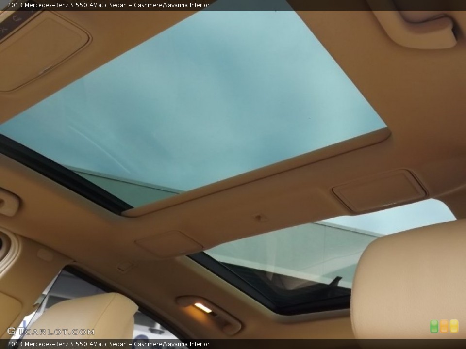 Cashmere/Savanna Interior Sunroof for the 2013 Mercedes-Benz S 550 4Matic Sedan #98692243