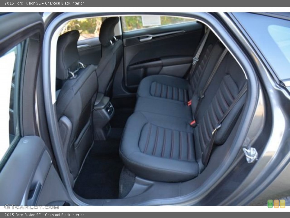 Charcoal Black Interior Rear Seat for the 2015 Ford Fusion SE #98692736