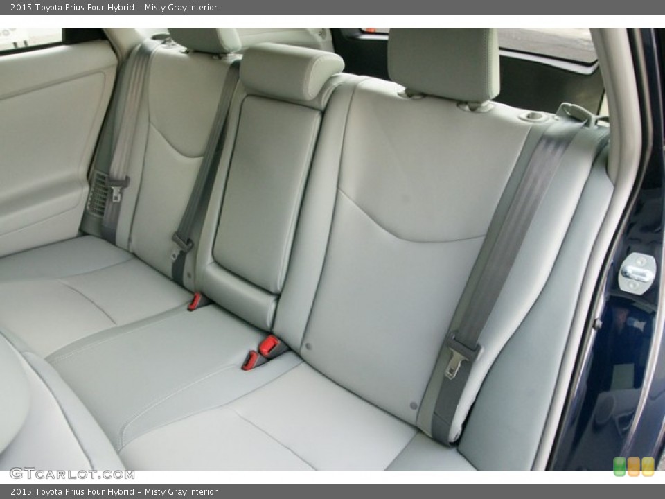 Misty Gray Interior Rear Seat for the 2015 Toyota Prius Four Hybrid #98699911