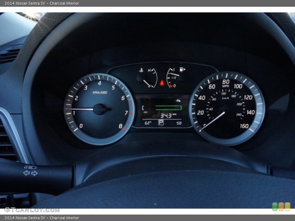 Charcoal Interior Gauges for the 2014 Nissan Sentra SV #98701717