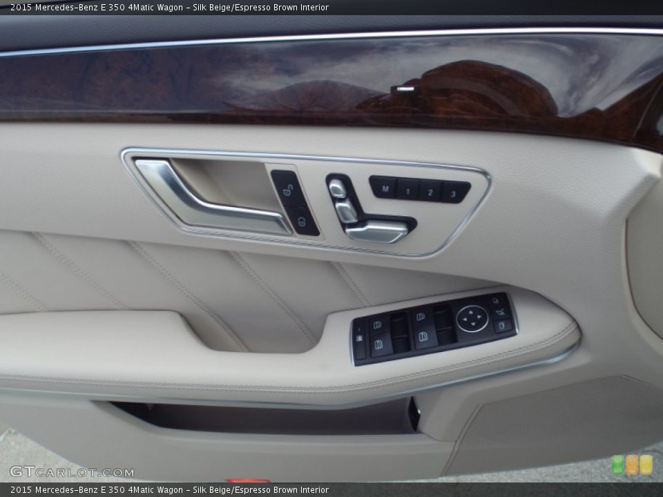 Silk Beige/Espresso Brown Interior Door Panel for the 2015 Mercedes-Benz E 350 4Matic Wagon #98703424