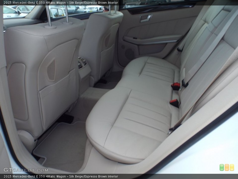 Silk Beige/Espresso Brown Interior Rear Seat for the 2015 Mercedes-Benz E 350 4Matic Wagon #98703469