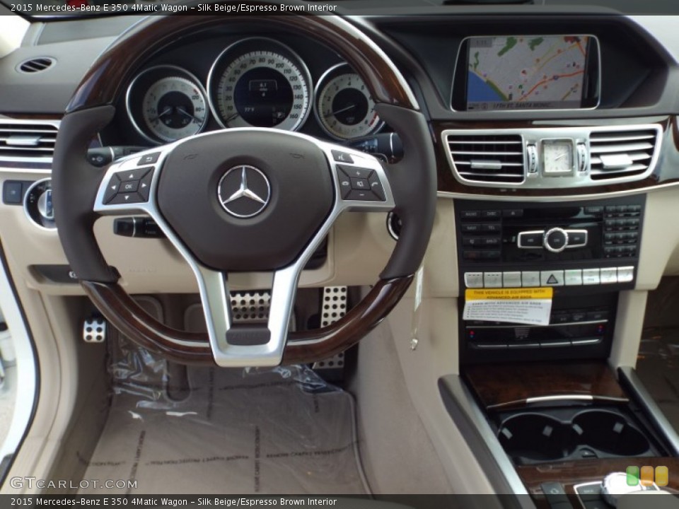 Silk Beige/Espresso Brown Interior Dashboard for the 2015 Mercedes-Benz E 350 4Matic Wagon #98703493