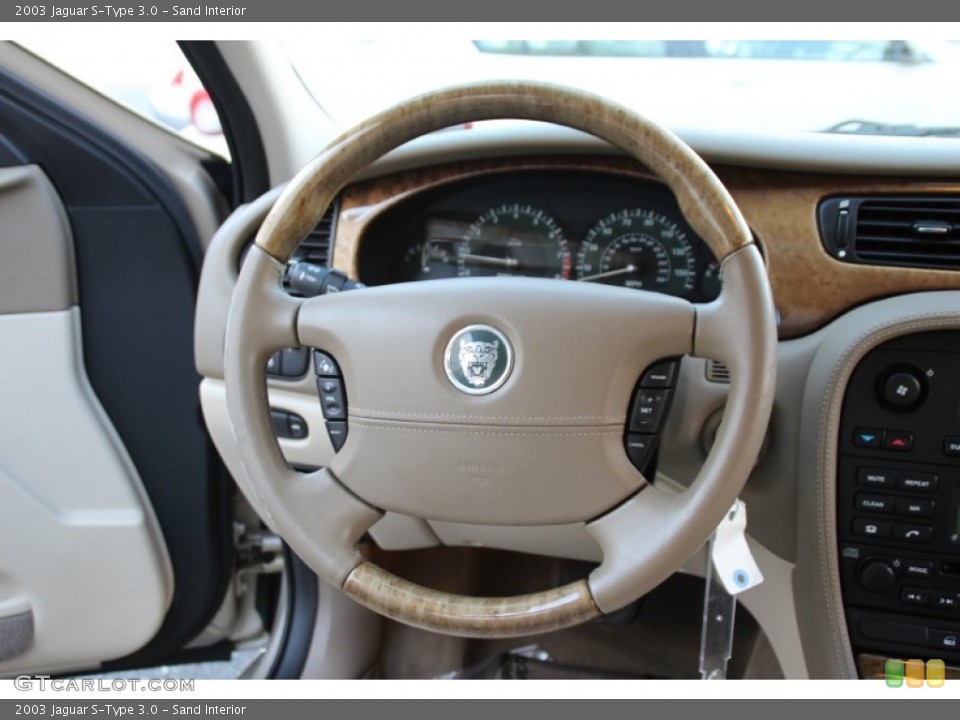 Sand Interior Steering Wheel for the 2003 Jaguar S-Type 3.0 #98703961