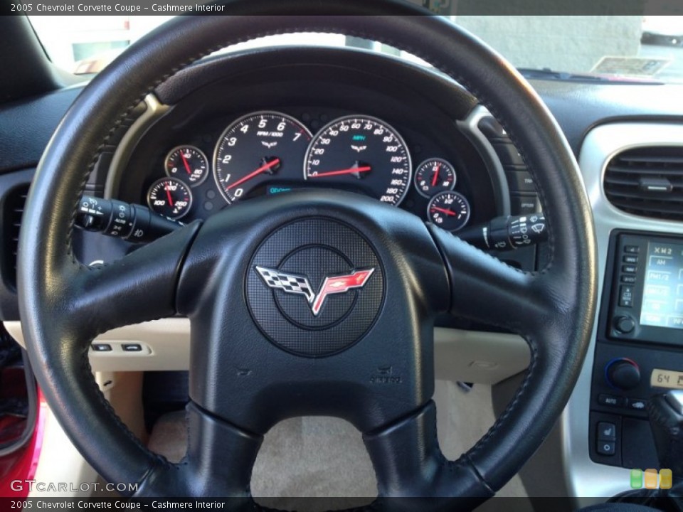 Cashmere Interior Steering Wheel for the 2005 Chevrolet Corvette Coupe #98706541