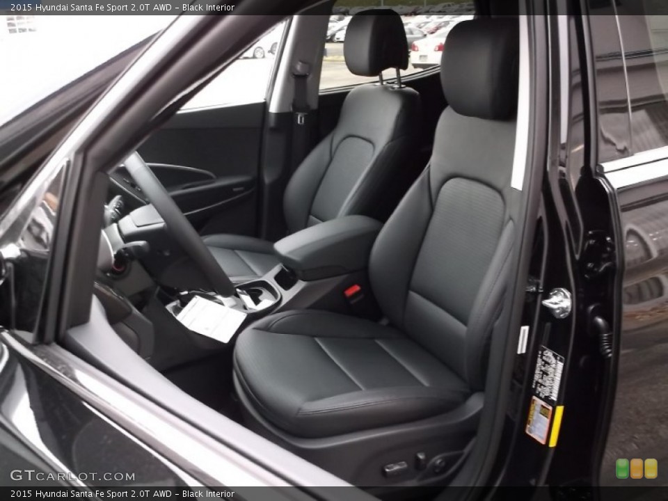 Black Interior Front Seat for the 2015 Hyundai Santa Fe Sport 2.0T AWD #98707375