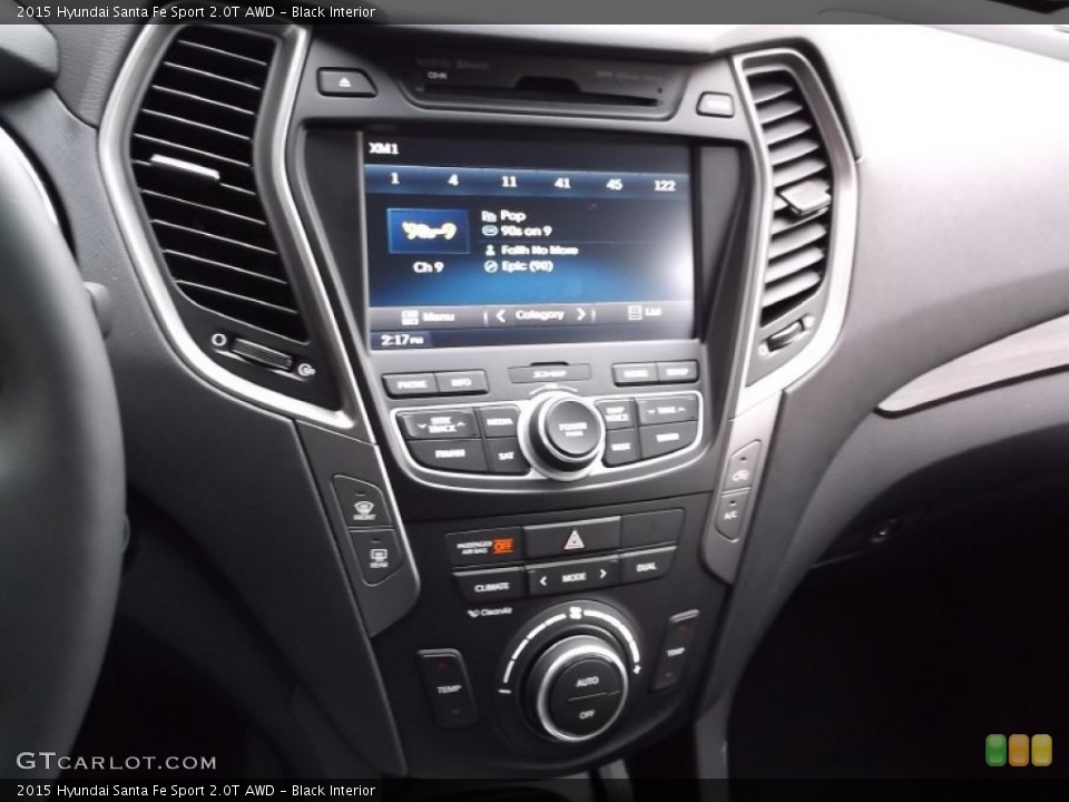 Black Interior Controls for the 2015 Hyundai Santa Fe Sport 2.0T AWD #98707480