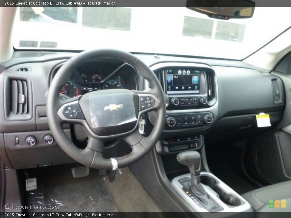 Jet Black Interior Dashboard for the 2015 Chevrolet Colorado LT Crew Cab 4WD #98708455