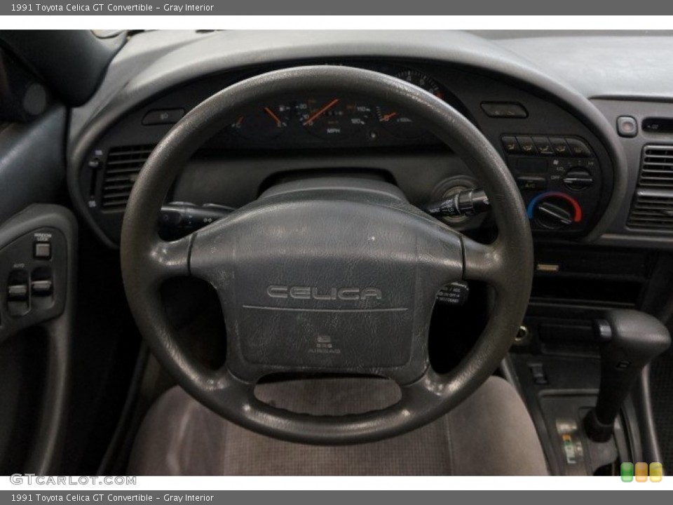 Gray Interior Steering Wheel for the 1991 Toyota Celica GT Convertible #98715535