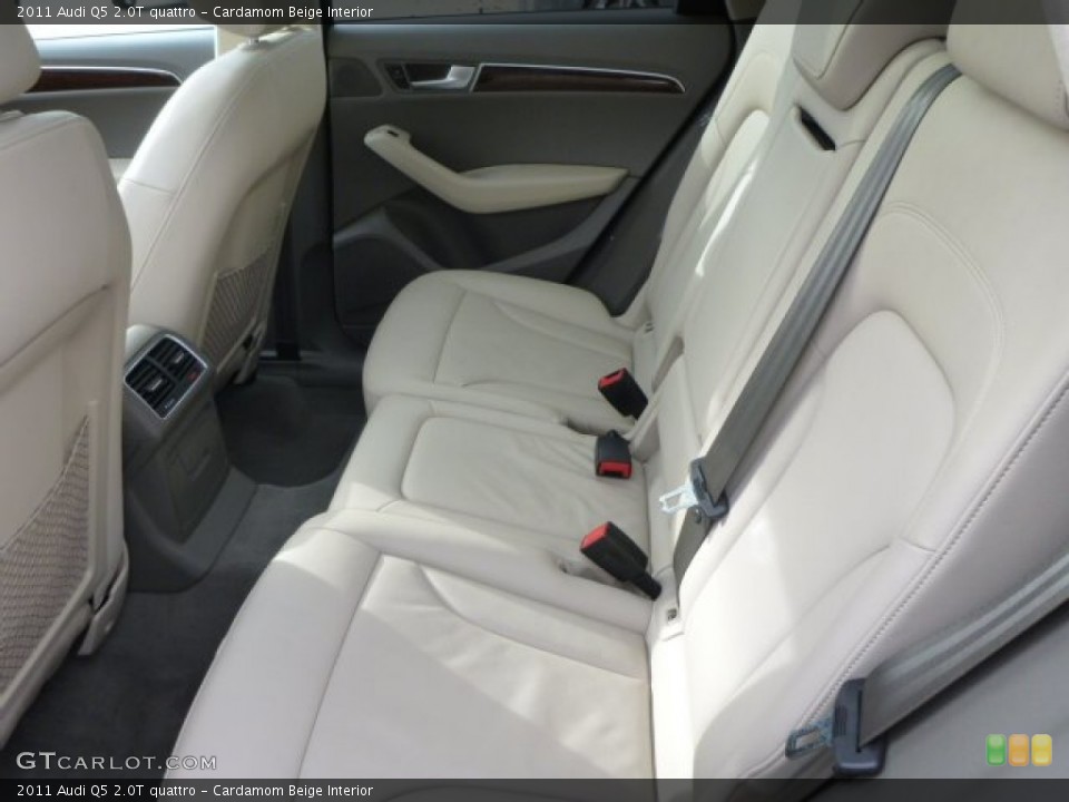 Cardamom Beige Interior Rear Seat for the 2011 Audi Q5 2.0T quattro #98716213