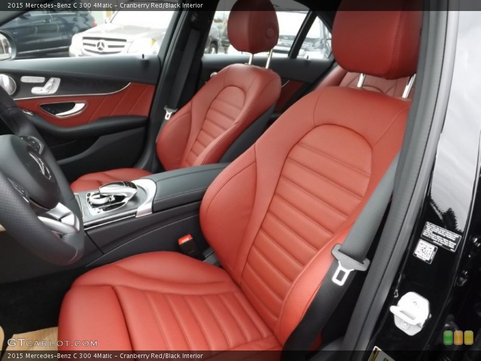Cranberry Red/Black Interior Photo for the 2015 Mercedes-Benz C 300 4Matic #98729279