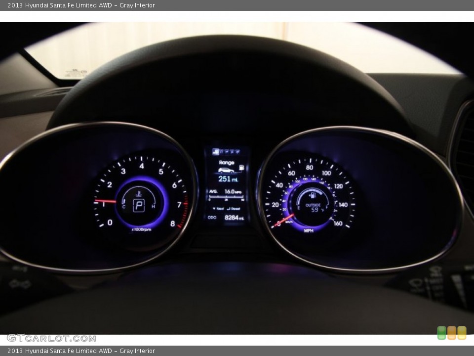 Gray Interior Gauges for the 2013 Hyundai Santa Fe Limited AWD #98736362