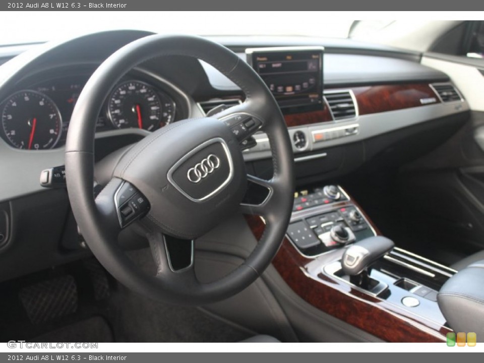 Black Interior Dashboard for the 2012 Audi A8 L W12 6.3 #98737493