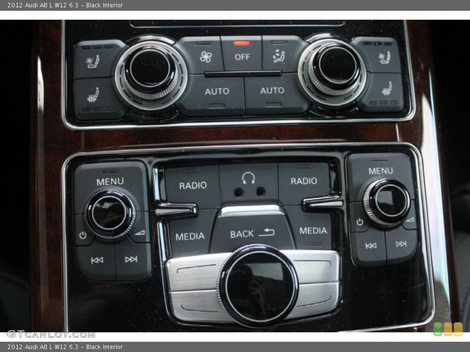 Black Interior Controls for the 2012 Audi A8 L W12 6.3 #98737826