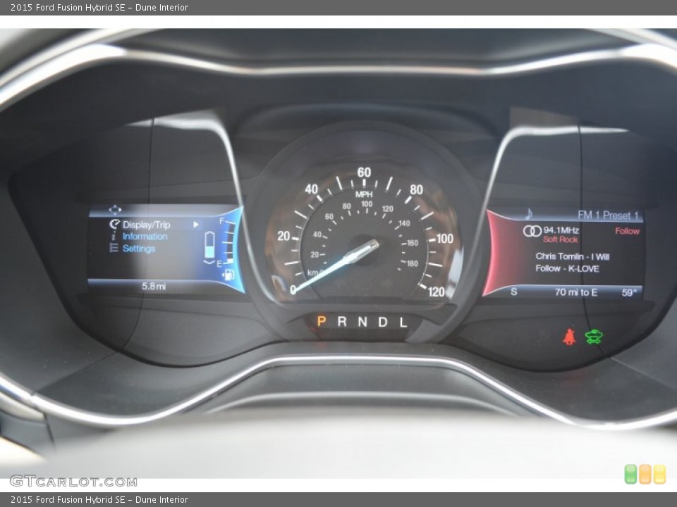 Dune Interior Gauges for the 2015 Ford Fusion Hybrid SE #98738300