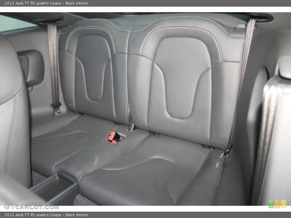 Black Interior Rear Seat for the 2013 Audi TT RS quattro Coupe #98738615