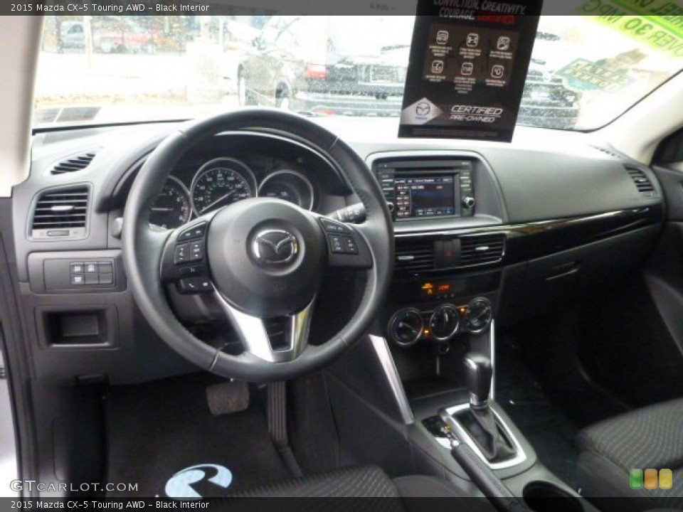 Black Interior Dashboard for the 2015 Mazda CX-5 Touring AWD #98743094